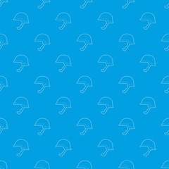 Soldier helmet pattern vector seamless blue repeat for any use