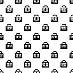 Travel bag vintage icon. Simple illustration of travel bag vintage vector icon for web