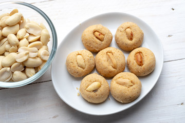 Homemade peanut butter cookies