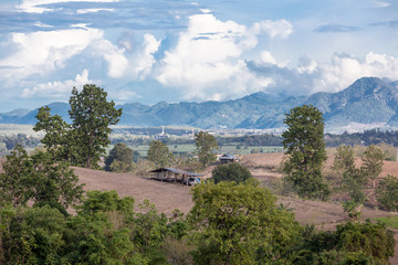 Fototapeta na wymiar the beautiful landscape of Thailand