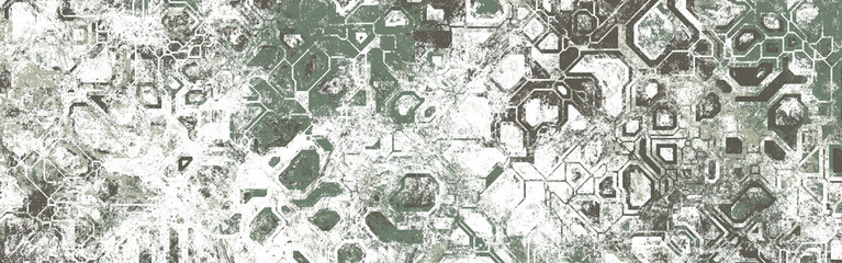 Abstract modern style art, panorama size, extreme hi-resolution