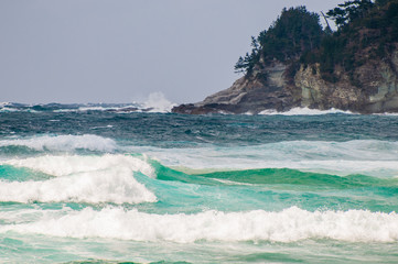 山陰海岸の海と空