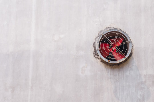 exhaust fan on wall