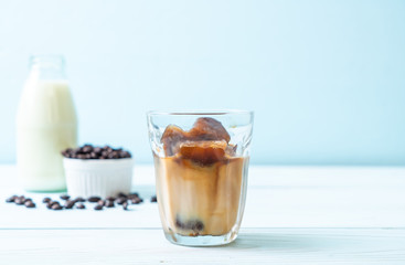 coffee ice cubes with milk