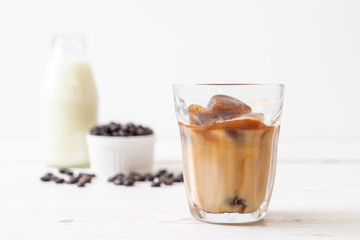 coffee ice cubes with milk