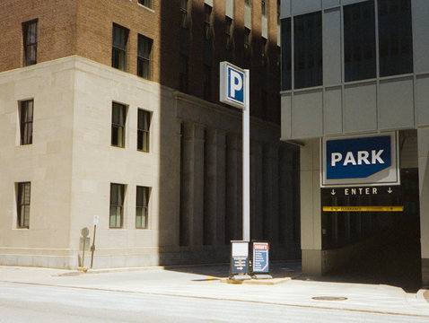 Parking Garage Street Scene