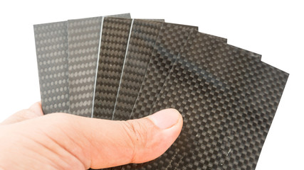 carbon fiber specimen sample plate in hand holder