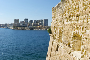 Sliema from the Fort of Valletta.