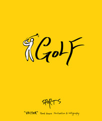 스포츠 포스터 / 손으로 그린 스포츠 그림