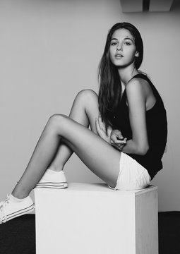 Portrait of a attractive model