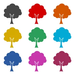 Fototapete Tree icon, color icons set © sljubisa