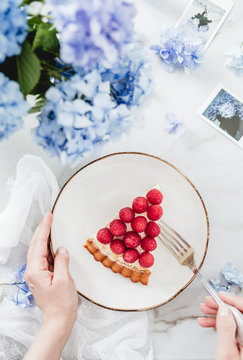 Raspberry tart