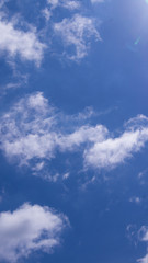 Blue sky with clouds background