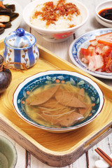 Pig liver soup is a popular street food in Taiwan