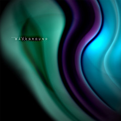 Fluid mixing colors vector wave abstract background design. Colorful mesh waves