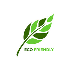 leaf tree flower eco friendly logo icon symbol vector design illustration