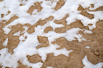 Sand and snow