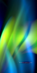 Neon glowing wave, magic energy and light motion background