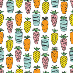 colorful pineapple pattern
