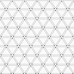 Fototapeta premium Abstract geometric pattern of triangles with points on the corners.