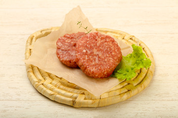 Raw cutlet
