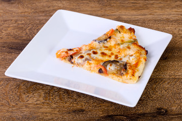 Pizza with eggplant