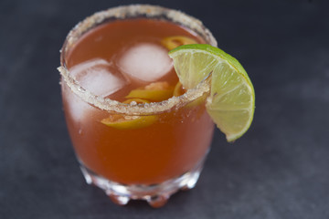 Cocktail red refreshment