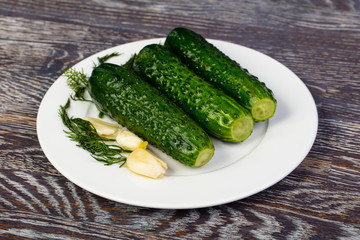 Delicious marinated pickles