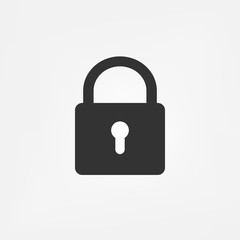 Black security sign illustration