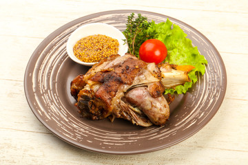 Roasted pork knee