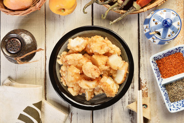 Taiwanese street food - Deep fried squid 