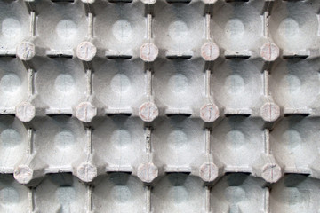 Empty cardboard package for eggs as background or backdrop or texture