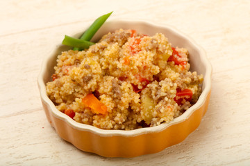Couscous with meat
