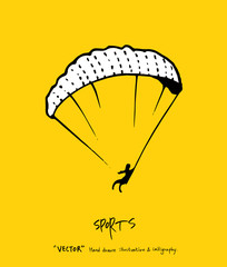 스포츠 포스터 / 손으로 그린 스포츠 그림