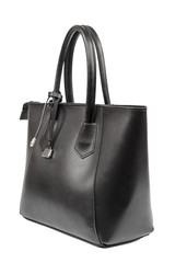Naklejka premium Fashionable women's handbag on a white background.