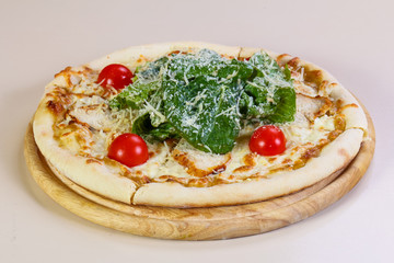 Caesar pizza with cheese