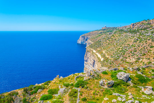 View towards Dingli cliffs on Malta