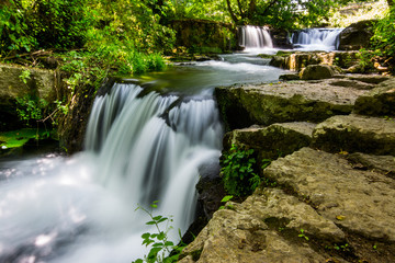 Waterfalls of Monte Gelato in the  Valle del Treja near Mazzano Romano, Lazio, Italy