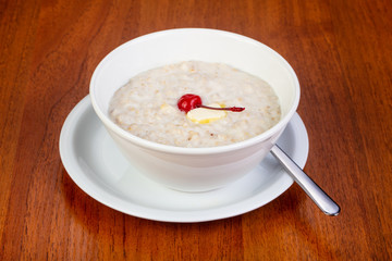 Delicious oatmeal porridge