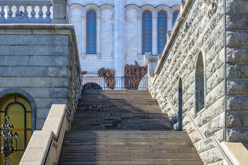 Stairs near the Cathedral of Christ the Savior