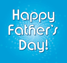 Happy Father's Day Blue Banner