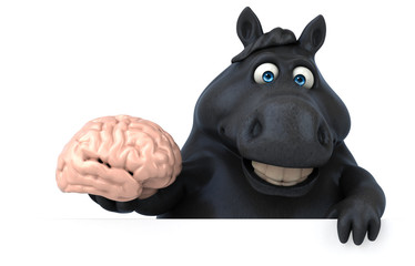 Fun horse - 3D Illustration