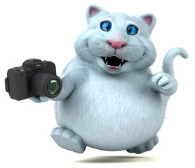 Fun cat - 3D Illustration