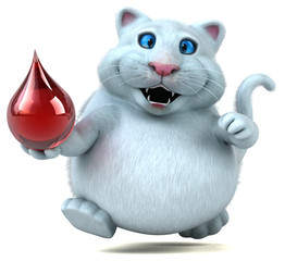 Fun cat - 3D Illustration