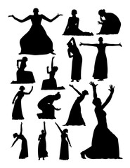 Theater and opera silhouette. Good use for symbol, logo, web icon, mascot, sign, or any design you want.