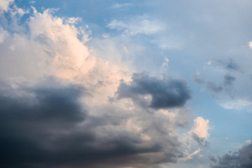 Fototapeta na wymiar Dramatic sky with stormy clouds
