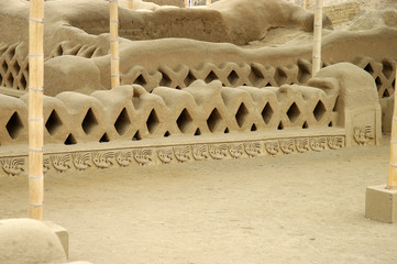 Fototapeta na wymiar Ruines archéologiques de Chan Chan