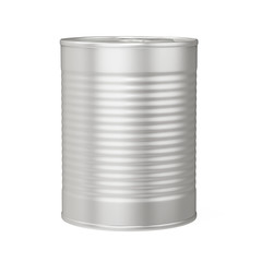 Metal Tin Can Isolated