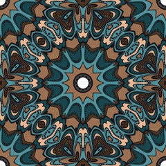 Bright color seamless art pattern. fantasy ornament. vector illustration