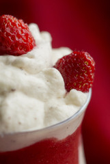 Strawberry yogurt dessert